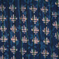Indigo & White Abstract Print Cotton Fabric MFR-29869