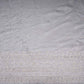 White Cutdana embroidery Crepe Fabric VFS-31701