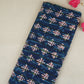 Indigo & White Abstract Print Cotton Fabric MFR-29869