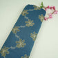 Blue floral embroidery Shimmer Viscose Fabric SFG-31500