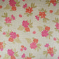 Light Green Stripes Floral Print Organza Fabric VF-30080