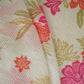 Light Green Stripes Floral Print Organza Fabric VF-30080