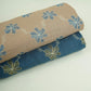Blue floral embroidery Shimmer Viscose Fabric SFG-31500