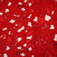 Red Cutwork Embroidery Net Fabric HCS-29000