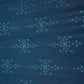 Royal Blue Geometrical embroidery Raw Silk Fabric VFS-31531