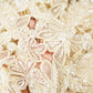 Peach Cutwork Embroidery Net Fabric HCS-29002