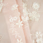 Light Pink Floral 3D Embroidery Tencel Silk Fabric AF-30085