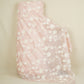 Light Pink Floral 3D Embroidery Tencel Silk Fabric AF-30085