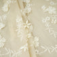 Green Floral 3D Embroidery Tencel Silk Fabric AF-30088