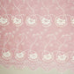 Pink Floral 3D Schiffli Embroidery Cotton Schiffli Fabric AF-30094