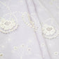 Lilac Floral 3D Schiffli Embroidery Cotton Schiffli Fabric AF-30090