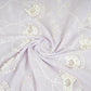 Lilac Floral 3D Schiffli Embroidery Cotton Schiffli Fabric AF-30090