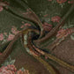 Mehendi Green floral Jacquard Tissue Fabric MTF-31792