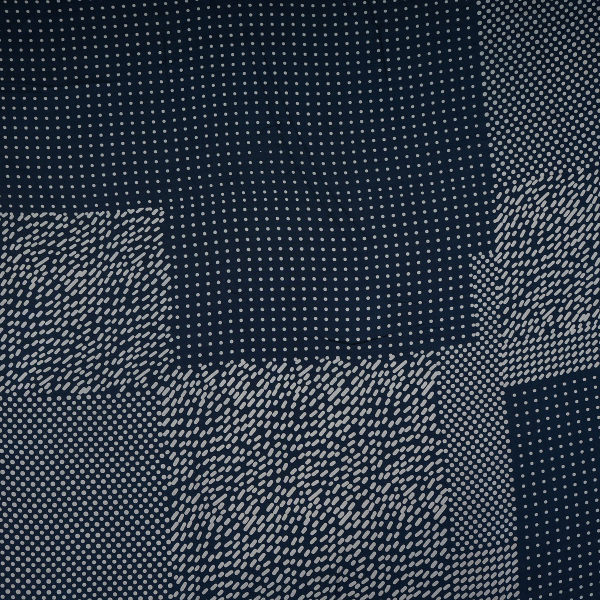 Blue With White Dot Print Muslin Schiffli Fabric MFR-29830 - TradeUNO