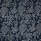 Blue with White Floral Print Cotton Schiffli Fabric MFR-29832