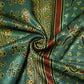 Green Ajrakh Print Mashru Silk Fabric 21887
