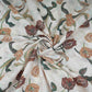 Cream floral print Cotton Checks Fabric PI-31843 - TradeUNO