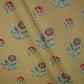 Beige & Red Floral Print Cotton Fabric MFR-29885