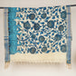 Beige & Blue Pen Kalamkari Cotton Silk Dupatta