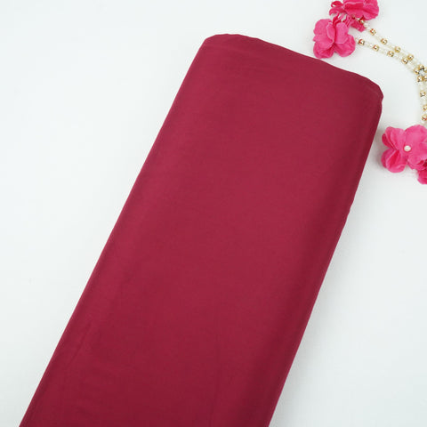 Maroon Solid Santoon Fabric SSM-31776