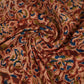 Wine Kalamkari Print Cotton Fabric MFR-29845