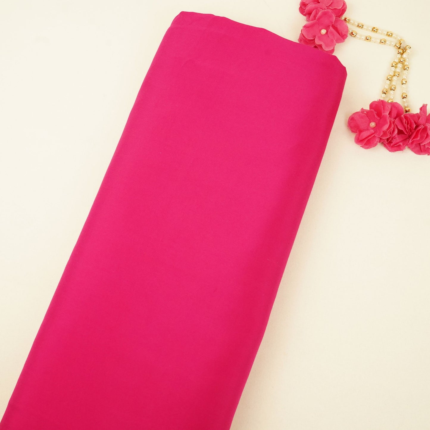 Rani Pink Solid Santoon Fabric SSM-31780