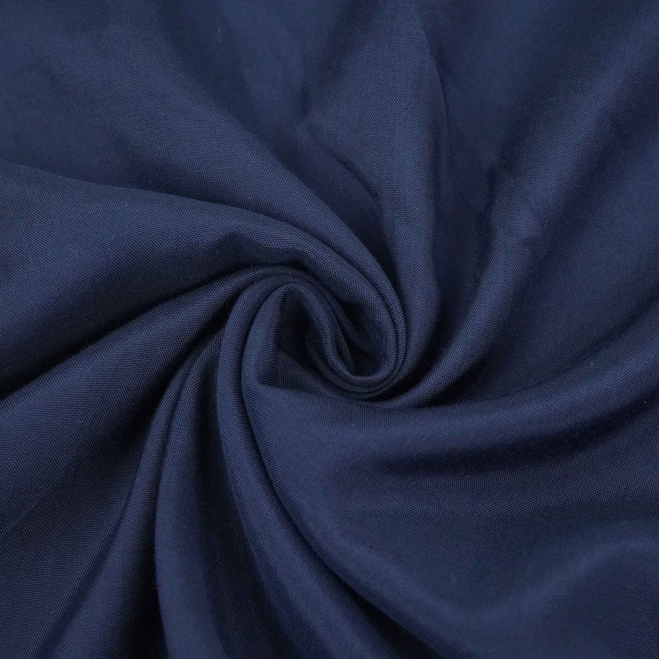 Navy Blue Solid Santoon Fabric SSMS-01 - TradeUNO