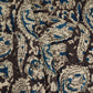 Dark Green Kalamkari Print Cotton Fabric MFR-29843
