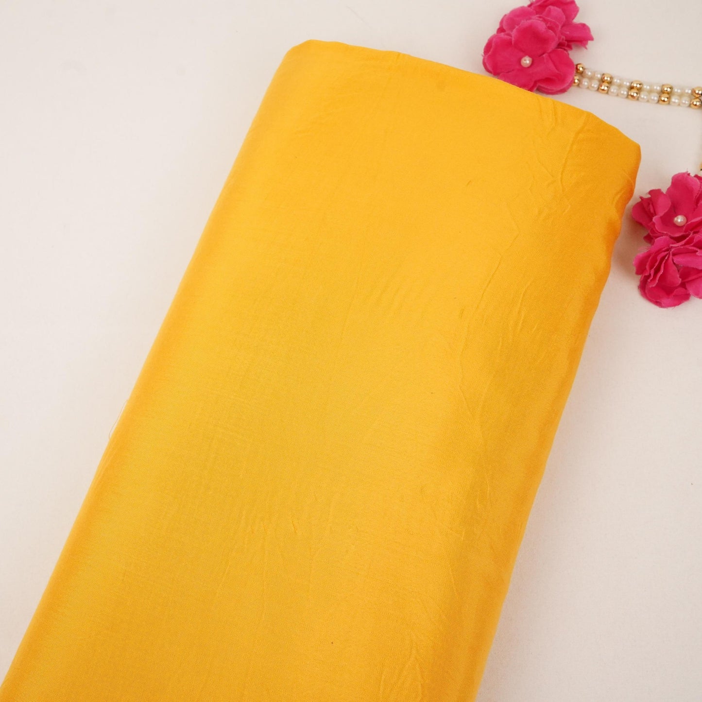 Yellow Solid Santoon Fabric SSM-31774