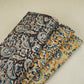 Black Kalamkari Print Cotton Fabric MFR-29848