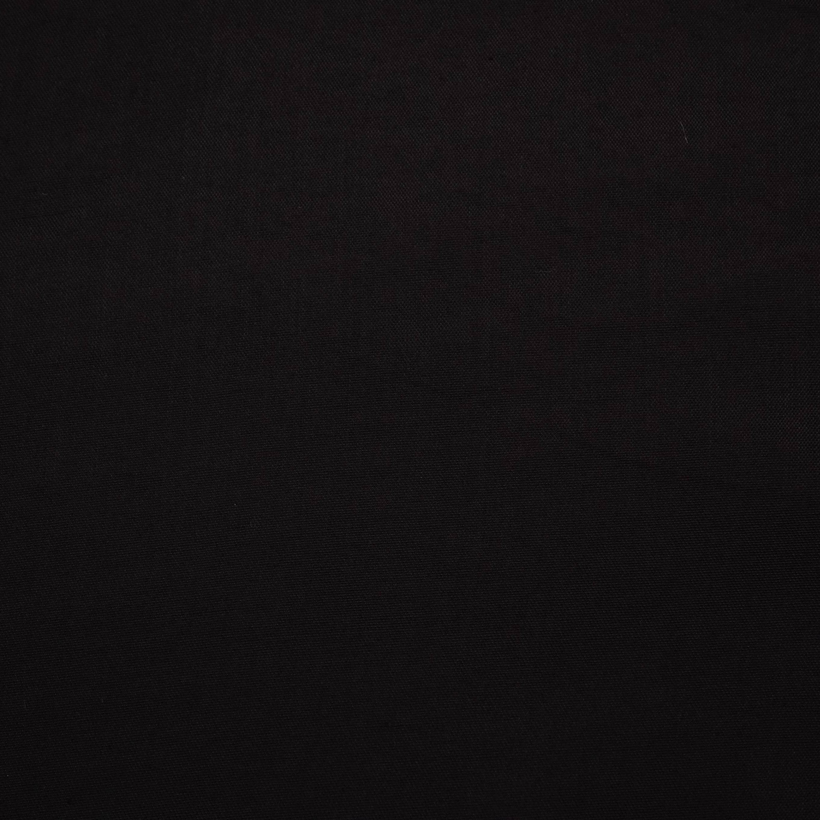 Black Solid Santoon Fabric SSMS-06 - TradeUNO