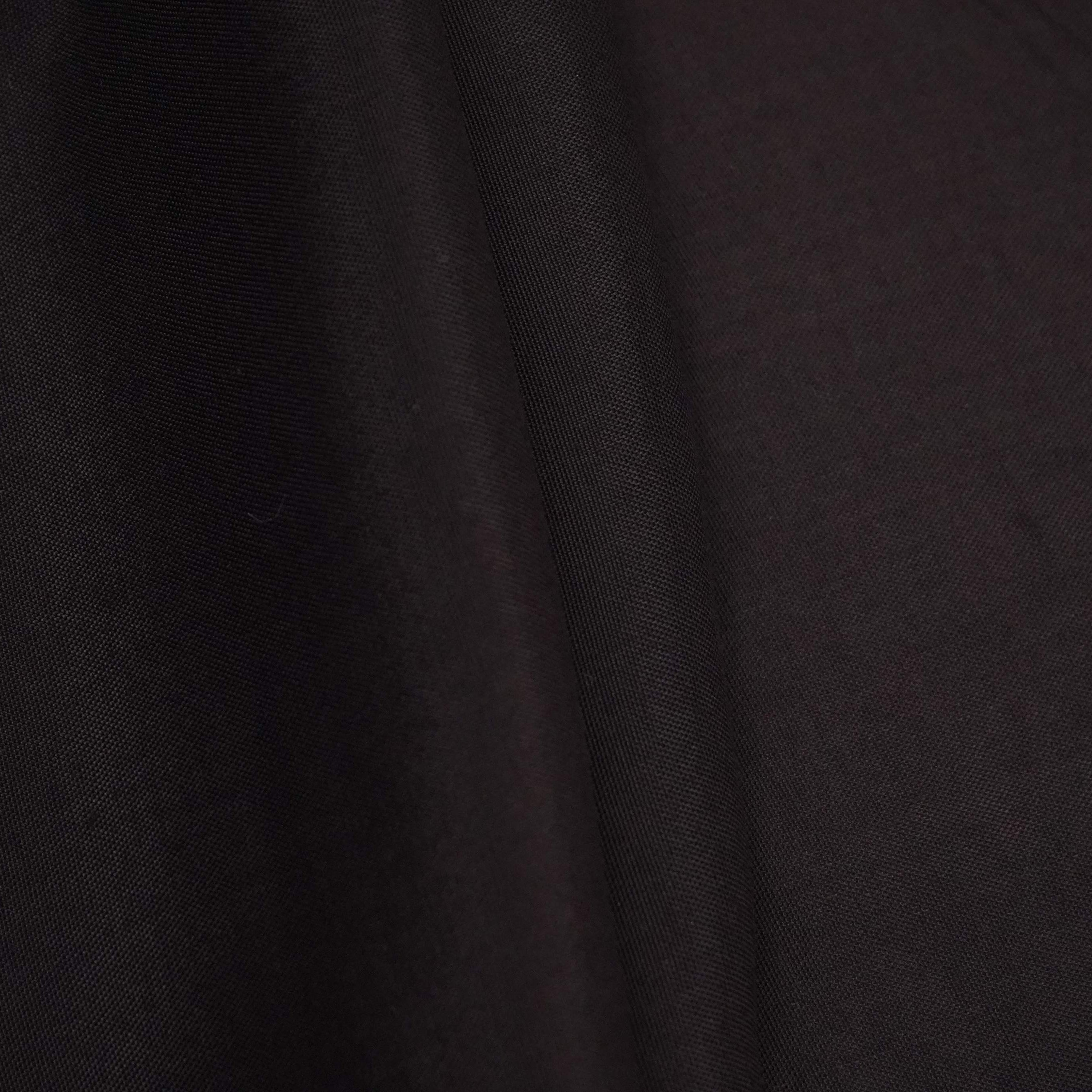 Black Solid Santoon Fabric SSMS-06 - TradeUNO