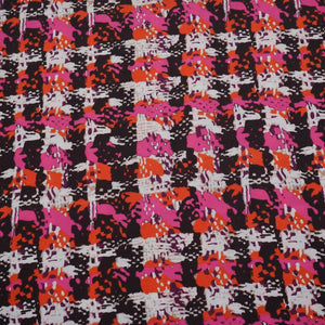 Premium Multicolor Stripe Print French Crepe Fabric – image 2 of 5