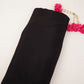 Black Solid Santoon Fabric SSM-31771