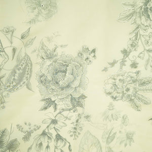 Ivory Heavy sequence work Organza Fabric MTF-31791 - TradeUNO