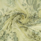 Ivory Heavy sequence work Organza Fabric MTF-31791 - TradeUNO