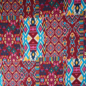 Multicolor Geomatrical Print Cotton Fabric MFR-29834 - TradeUNO