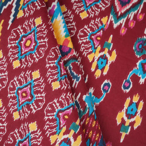 Multicolor Geomatrical Print Cotton Fabric MFR-29834 - TradeUNO