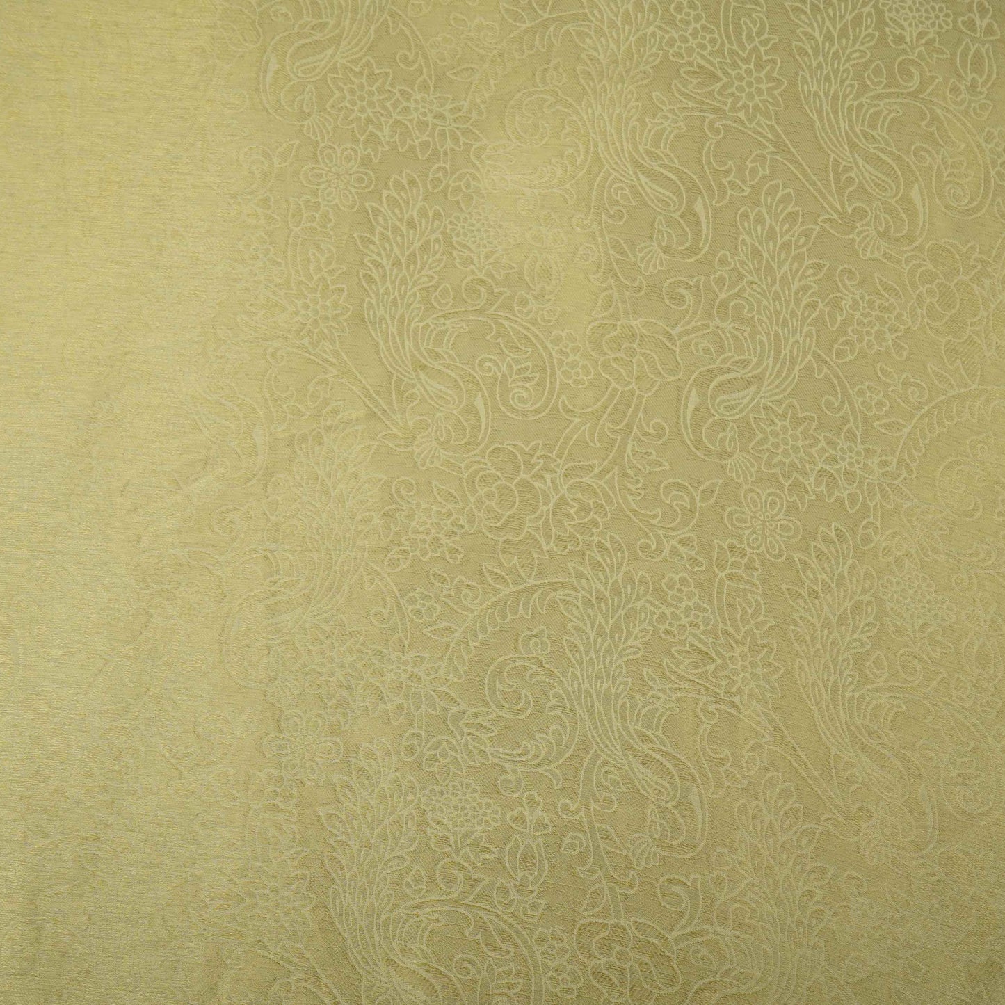 Golden floral jaal Tenchui Silk Fabric MTI-31647
