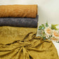Antique Gold Geometric embroidery Raw Silk Fabric VFS-31853