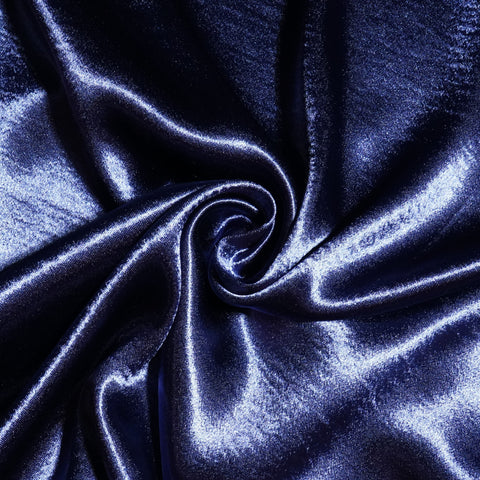 Blue Solid Soft Satin Fabric 21906