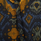 Yellow & Black Ikkat Print Cotton Fabric MFR-29851