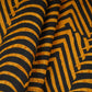 Yellow & Black Abstract Print Cotton Fabric MFR-29852