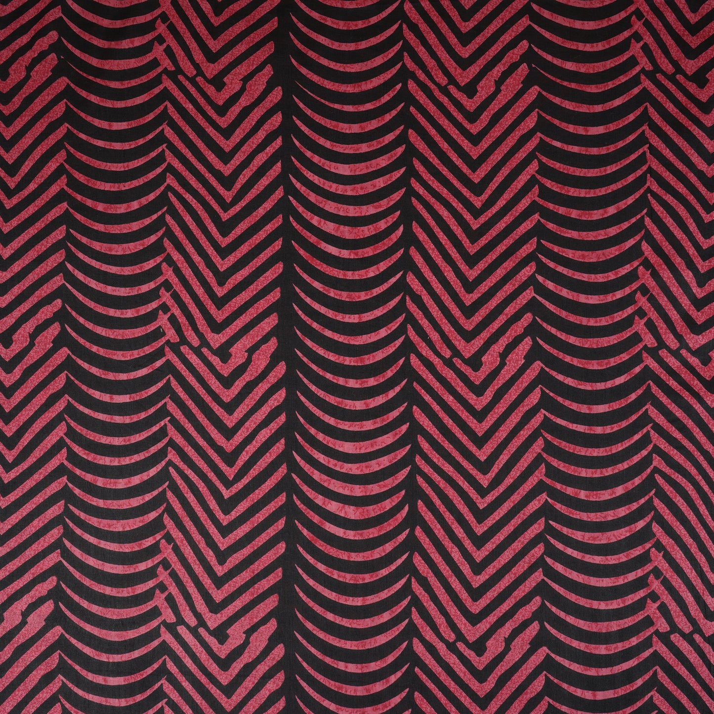 Pink & Black Abstract Print Cotton Fabric MFR-29850