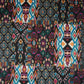 Black with Multicolor Geomatrical Print Cotton Fabric MFR-29835