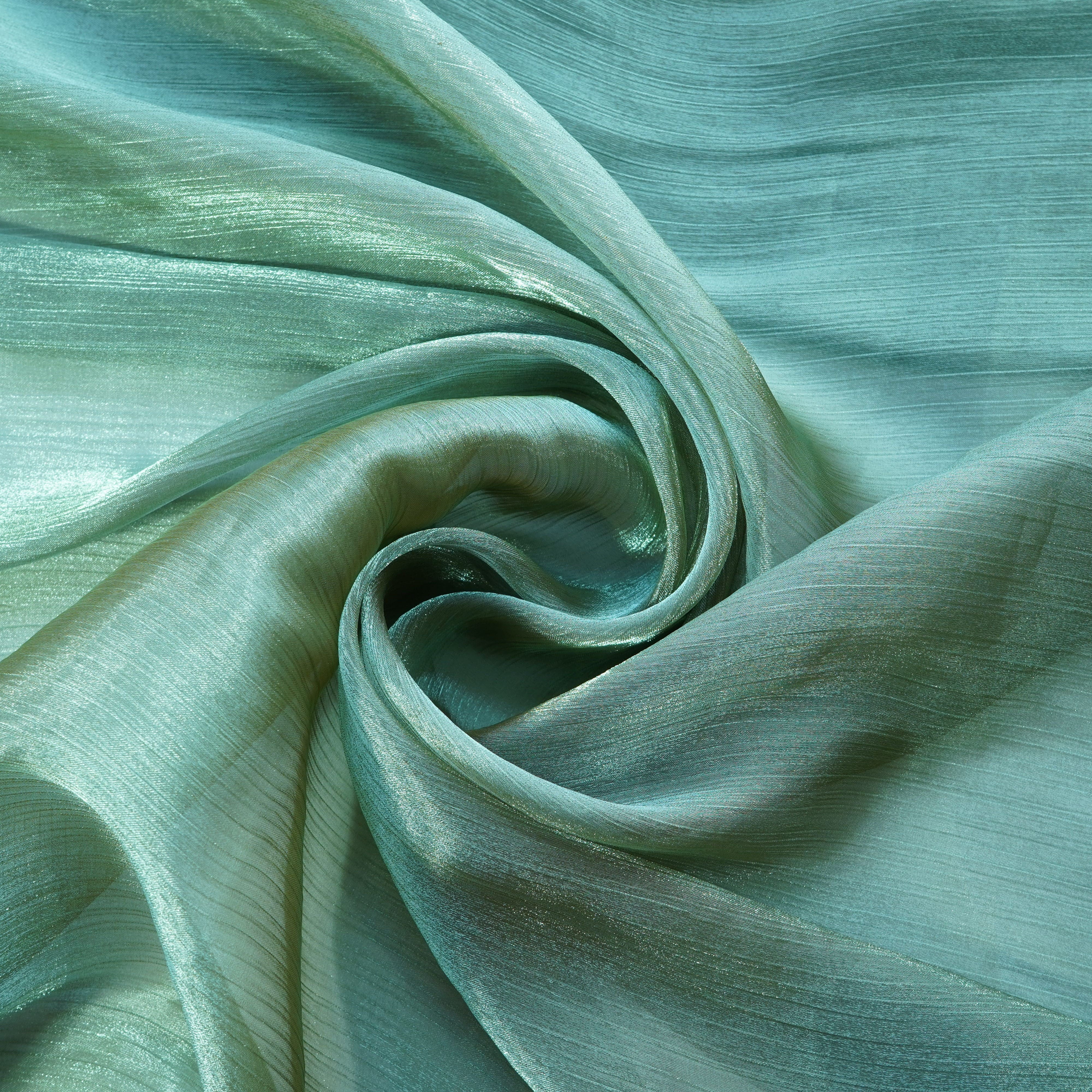 Olive Green Chiffon Fabric 7278