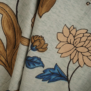 Light Grey with Multicolor Floral Print Cotton Fabric MFR-29880 - TradeUNO