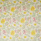 Cream with Yellow Floral Print Cotton Fabric MFR-29925