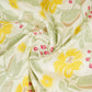 Cream with Yellow Floral Print Cotton Fabric MFR-29925