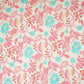 Cream with Blue Floral Print Cotton Fabric MFR-29923